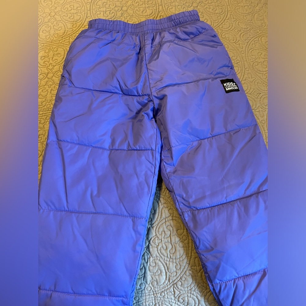 Winter puffer pants
